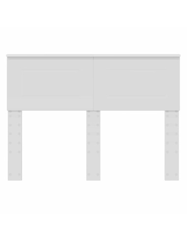 Testiera con testiera Bianco 135 cm Legno multistrato