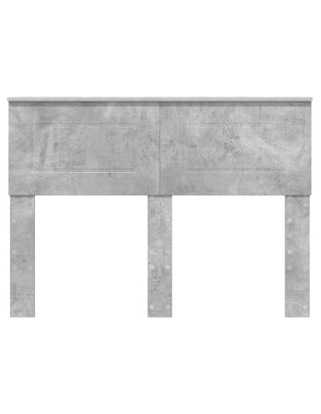 Testiera con testiera Grigio cemento 135 cm Legno multistrato