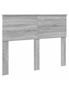 Testiera con testiera Grigio Sonoma 135 cm Legno multistrato 2