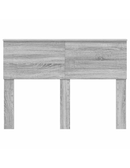 Testiera con testiera Grigio Sonoma 135 cm Legno multistrato