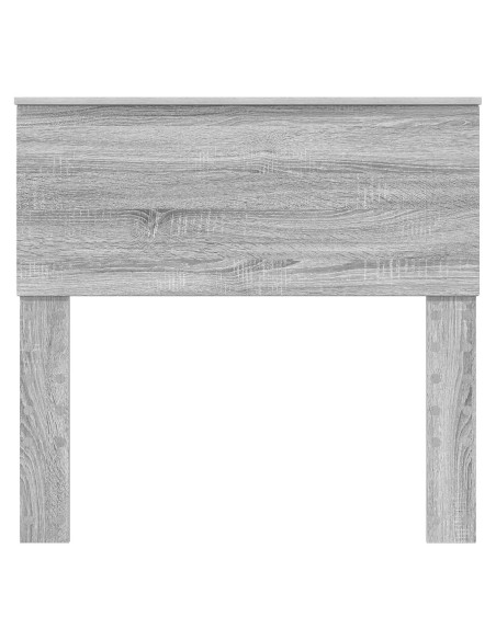 Testiera con testiera Grigio Sonoma 100 cm Legno multistrato