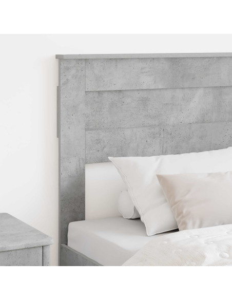 Testiera con testiera Grigio cemento 80 cm Legno multistrato