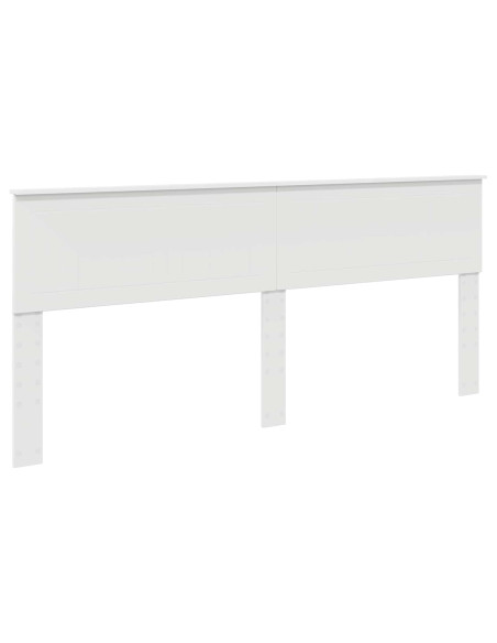Testiera con testiera Bianco 200 cm Legno multistrato