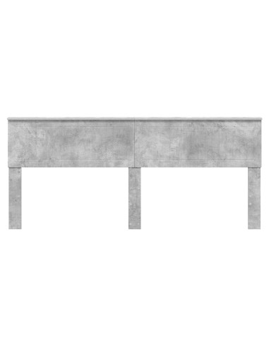 Testiera con testiera Grigio cemento 200 cm Legno multistrato