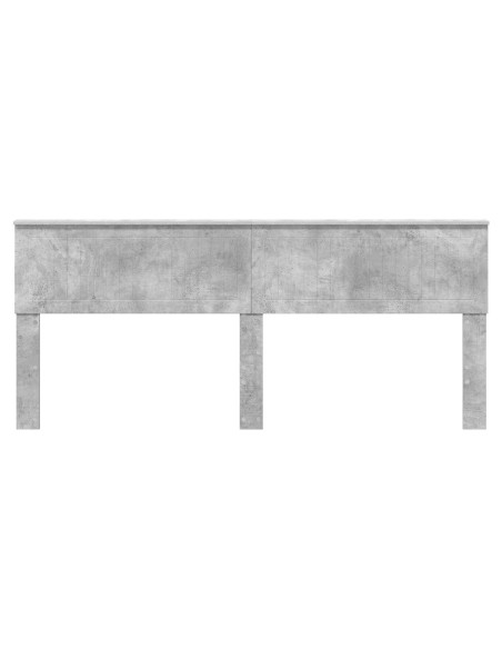 Testiera con testiera Grigio cemento 200 cm Legno multistrato