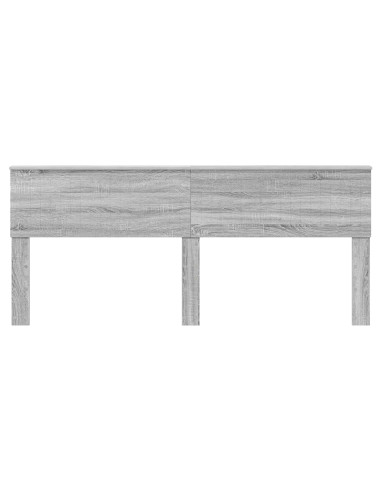Testiera con testiera Grigio Sonoma 200 cm Legno multistrato
