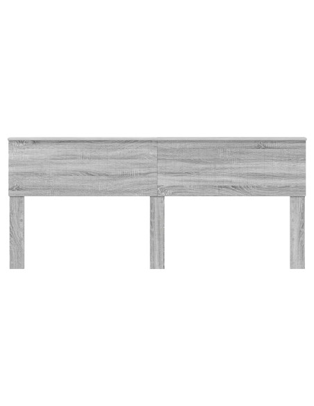 Testiera con testiera Grigio Sonoma 200 cm Legno multistrato