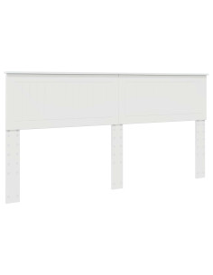 Testiera con testiera Bianco 180 cm Legno multistrato 2