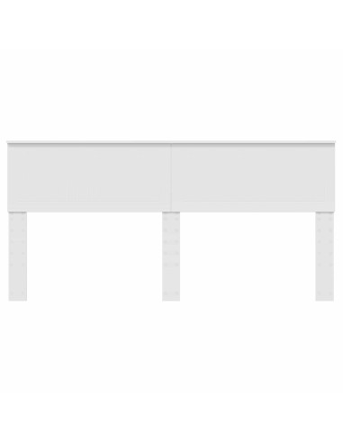 Testiera con testiera Bianco 180 cm Legno multistrato