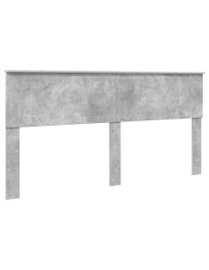 Testiera con testiera Grigio cemento 180 cm Legno multistrato 2