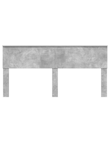 Testiera con testiera Grigio cemento 180 cm Legno multistrato