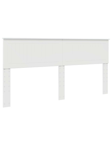 Testiera con testiera Bianco Lucido 180 cm Legno multistrato