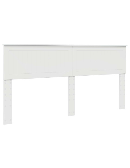 Testiera con testiera Bianco Lucido 180 cm Legno multistrato