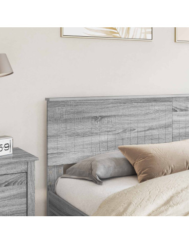 Testiera con testiera Grigio Sonoma 180 cm Legno multistrato