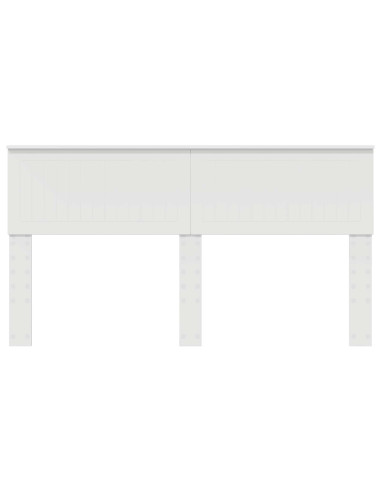 Testiera con testiera Bianco 160 cm Legno multistrato