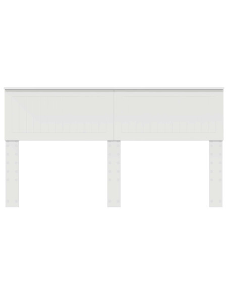Testiera con testiera Bianco 160 cm Legno multistrato