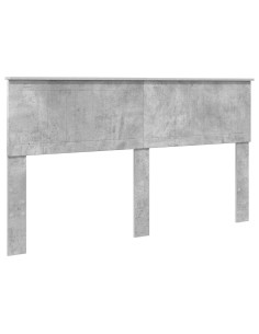 Testiera con testiera Grigio cemento 160 cm Legno multistrato 2