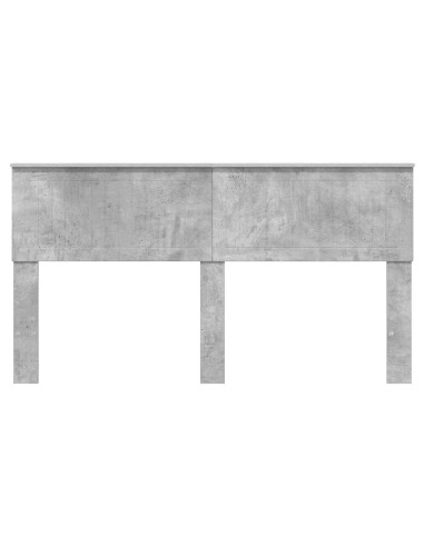 Testiera con testiera Grigio cemento 160 cm Legno multistrato