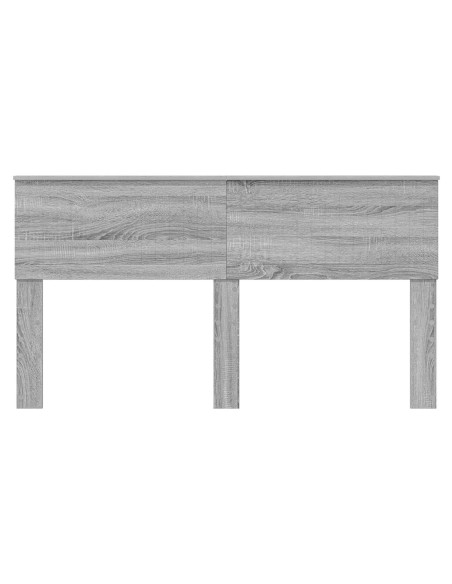 Testiera con testiera Grigio Sonoma 160 cm Legno multistrato