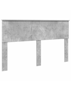 Testiera con testiera Grigio cemento 150 cm Legno multistrato 2