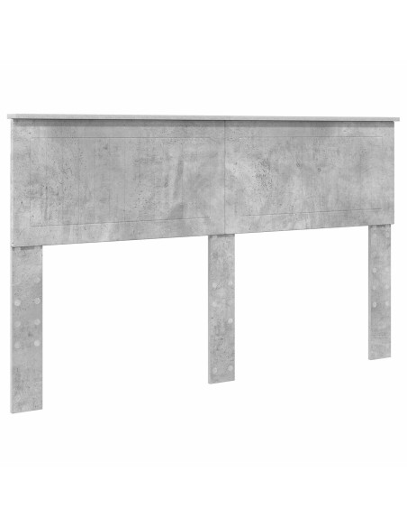 Testiera con testiera Grigio cemento 150 cm Legno multistrato
