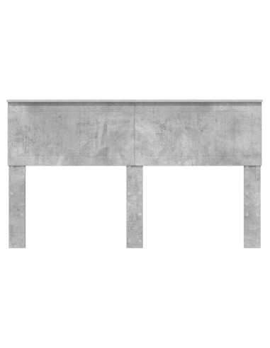 Testiera con testiera Grigio cemento 150 cm Legno multistrato