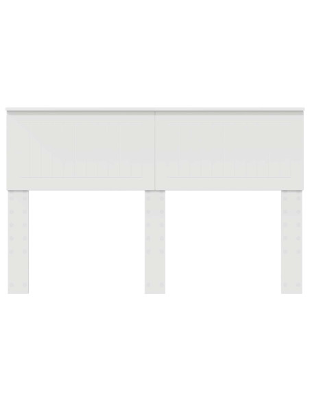 Testiera con testiera Bianco 140 cm Legno multistrato