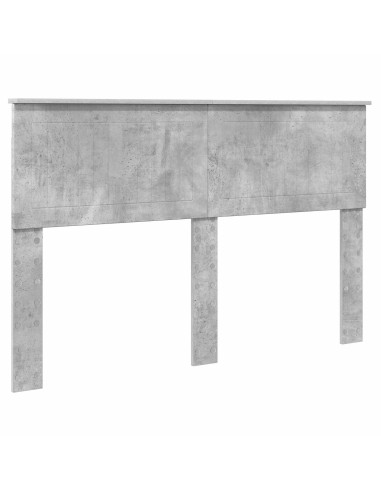 Testiera con testiera Grigio cemento 140 cm Legno multistrato