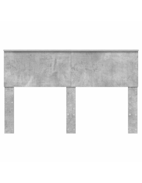 Testiera con testiera Grigio cemento 140 cm Legno multistrato