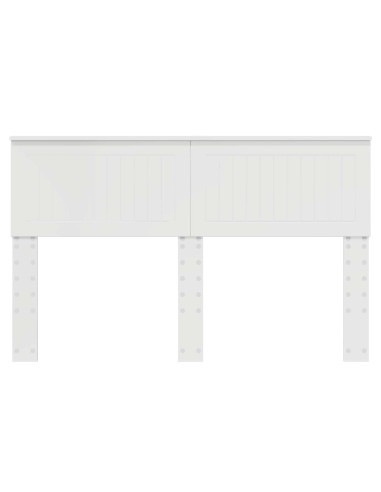 Testiera con testiera Bianco Lucido 140 cm Legno multistrato