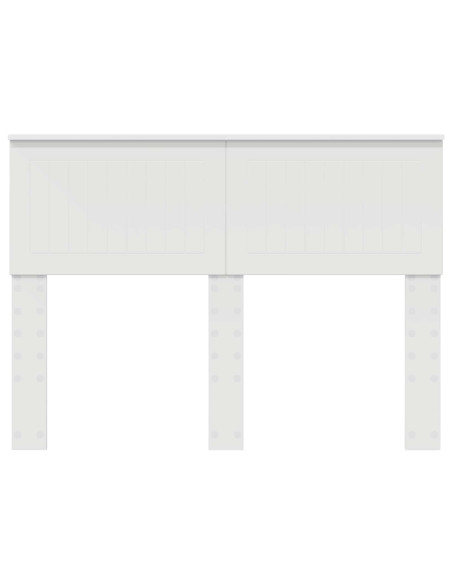 Testiera con testiera Bianco 135 cm Legno multistrato