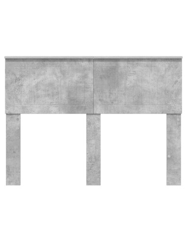 Testiera con testiera Grigio cemento 135 cm Legno multistrato