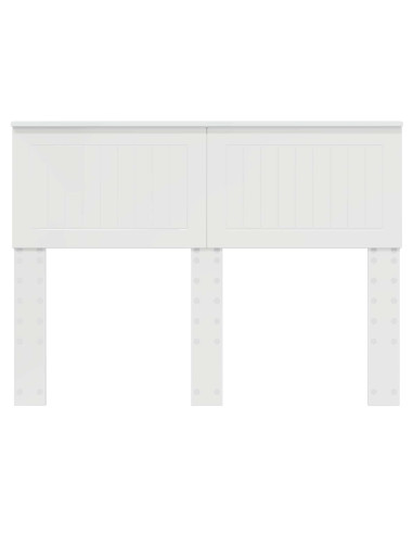 Testiera con testiera Bianco Lucido 135 cm Legno multistrato