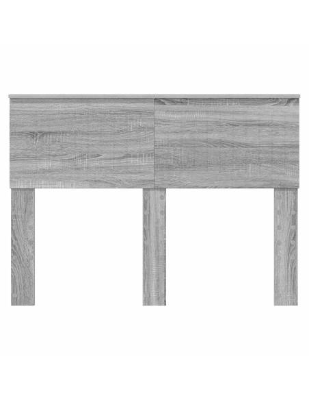 Testiera con testiera Grigio Sonoma 135 cm Legno multistrato