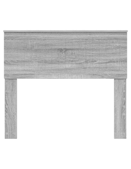 Testiera con testiera Grigio Sonoma 100 cm Legno multistrato