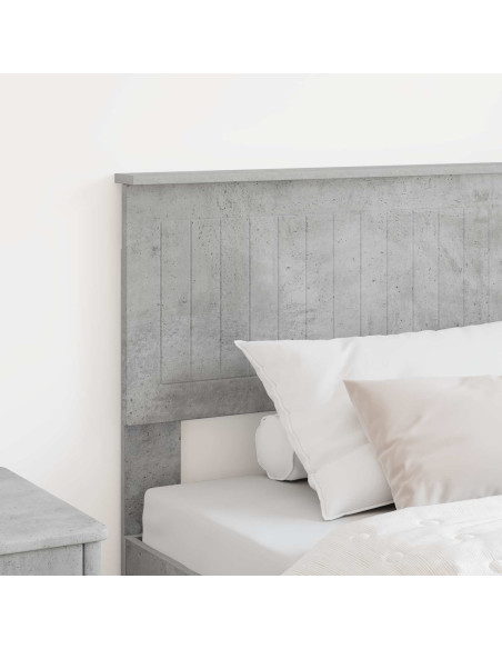 Testiera con testiera Grigio cemento 90 cm Legno multistrato
