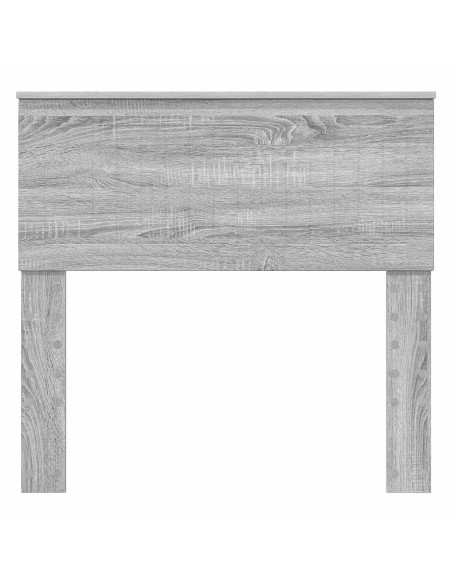 Testiera con testiera Grigio Sonoma 90 cm Legno multistrato