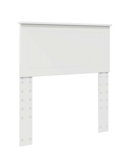 Testiera con testiera Bianco 80 cm Legno multistrato