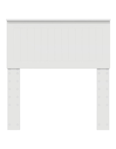Testiera con testiera Bianco 80 cm Legno multistrato