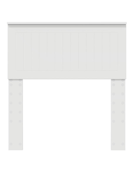Testiera con testiera Bianco 80 cm Legno multistrato