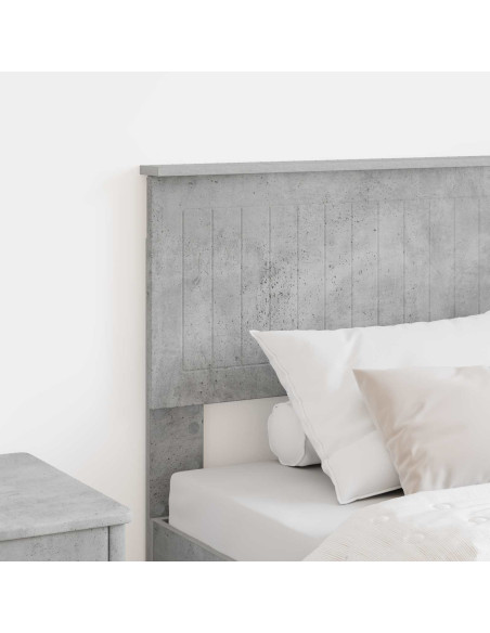 Testiera con testiera Grigio cemento 80 cm Legno multistrato