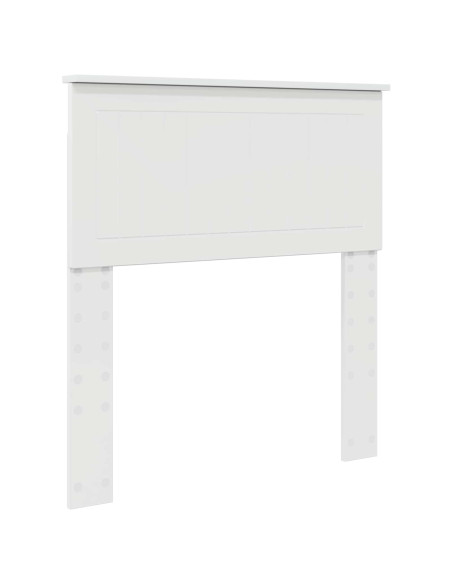 Testiera con testiera Bianco Lucido 80 cm Legno multistrato