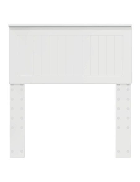 Testiera con testiera Bianco Lucido 80 cm Legno multistrato