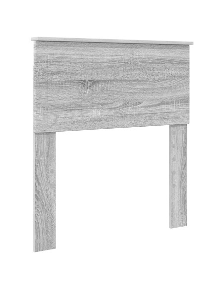 Testiera con testiera Grigio Sonoma 80 cm Legno multistrato