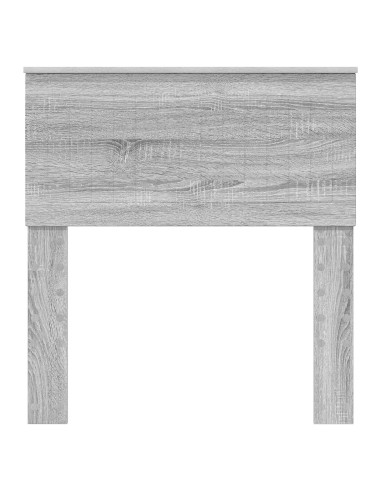 Testiera con testiera Grigio Sonoma 80 cm Legno multistrato