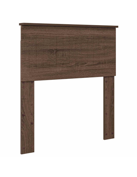 Testiera con testiera Rovere Marrone 80 cm Legno multistrato