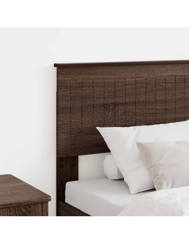 Testiera con testiera Rovere Marrone 80 cm Legno multistrato