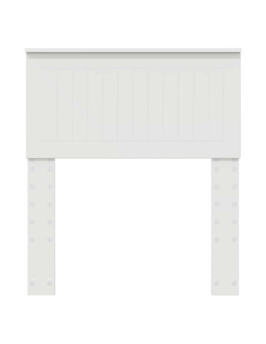 Testiera con testiera Bianco 75 cm Legno multistrato