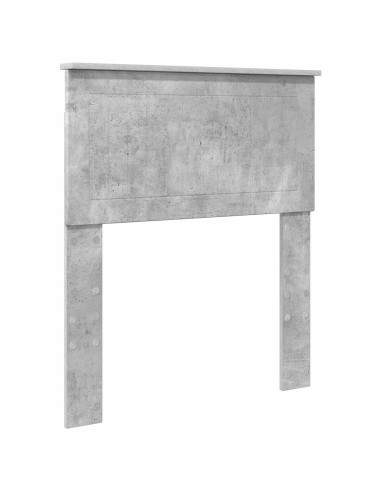 Testiera con testiera Grigio cemento 75 cm Legno multistrato