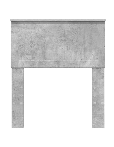 Testiera con testiera Grigio cemento 75 cm Legno multistrato